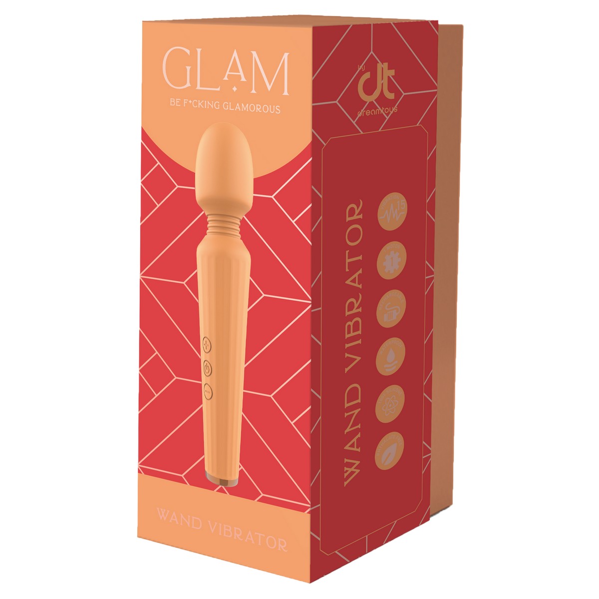 Glam Wand Vibrator Orange