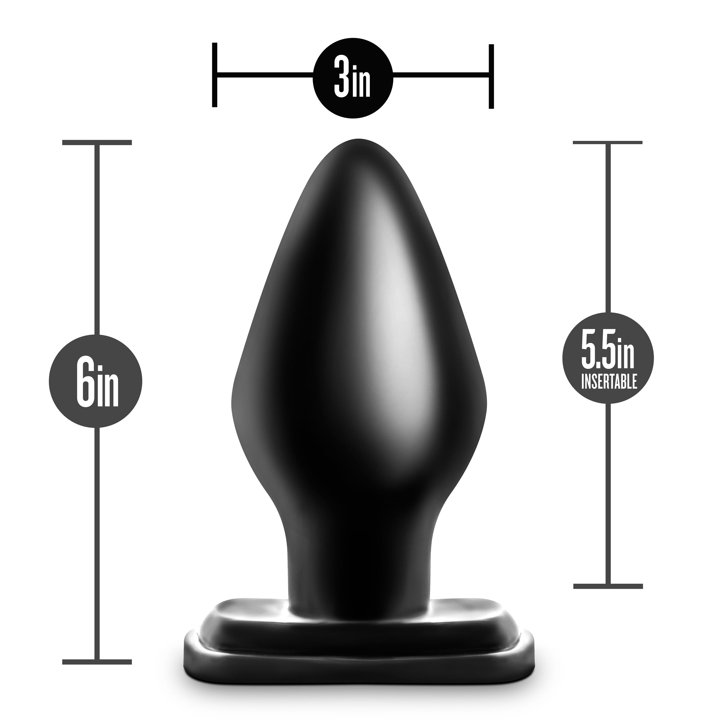 Anal Adventures XXL Plug Schwarz