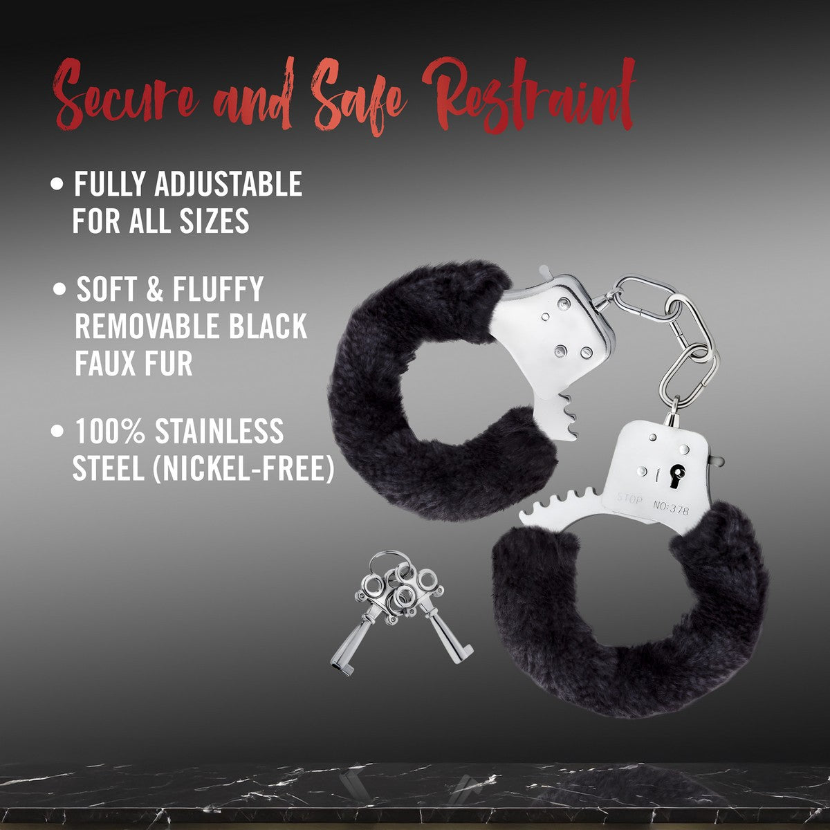 Temptasia Beginner Cuffs Schwarz