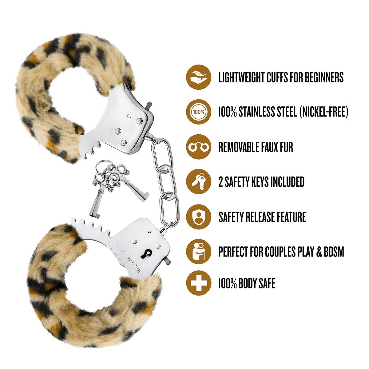 Temptasia Beginner Cuffs Leopard
