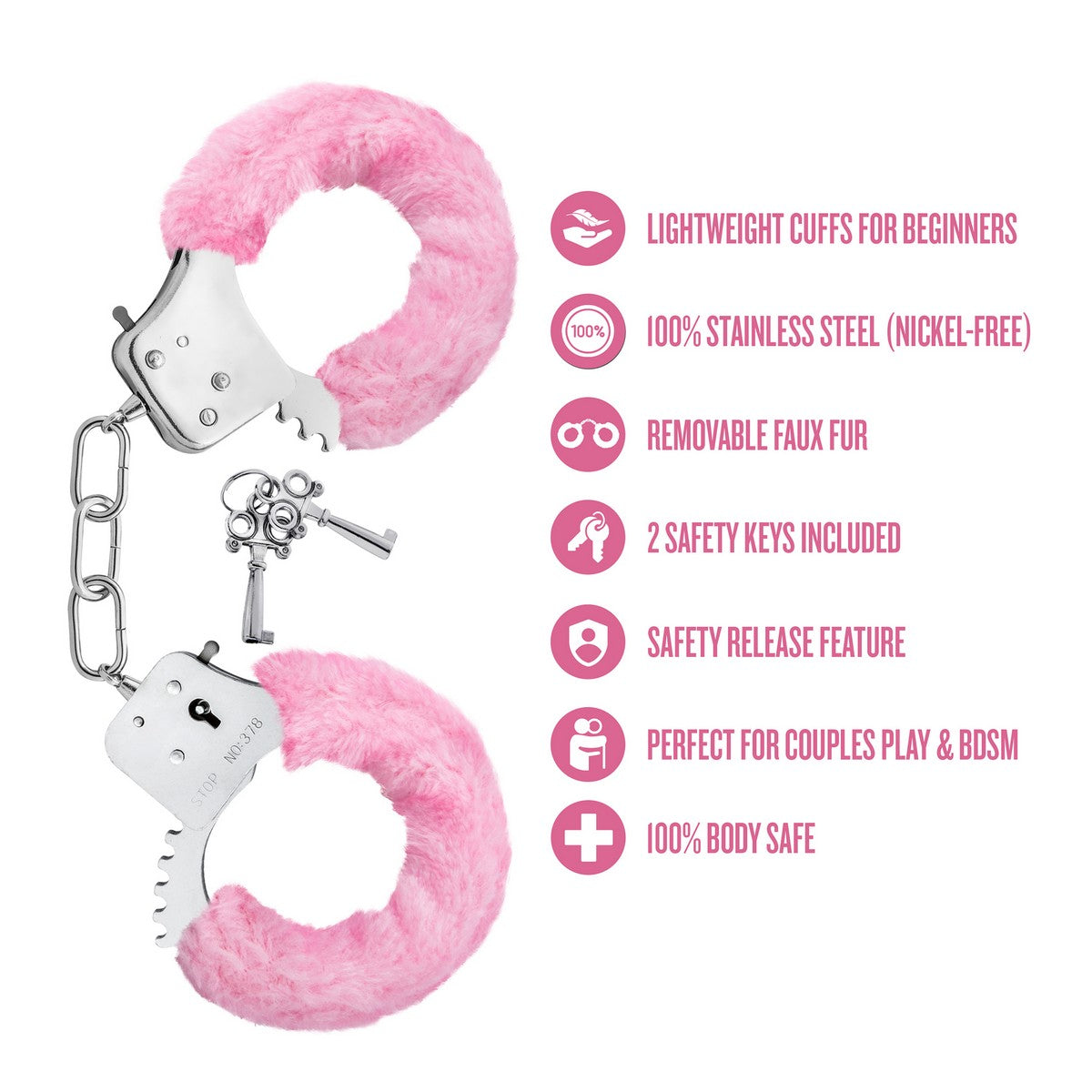 Temptasia Beginner Cuffs Pink