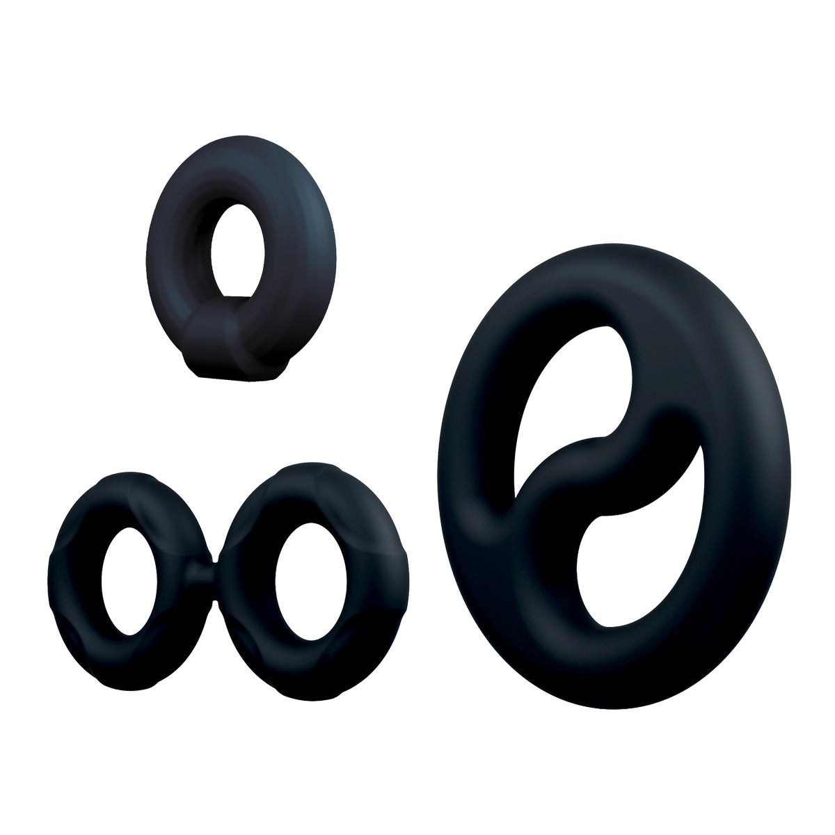 Cockring Trio in Schwarz
