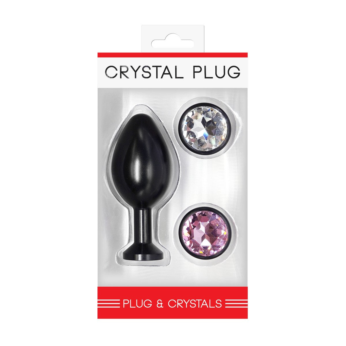 Crystal Plug Set Schwarz Gr. L