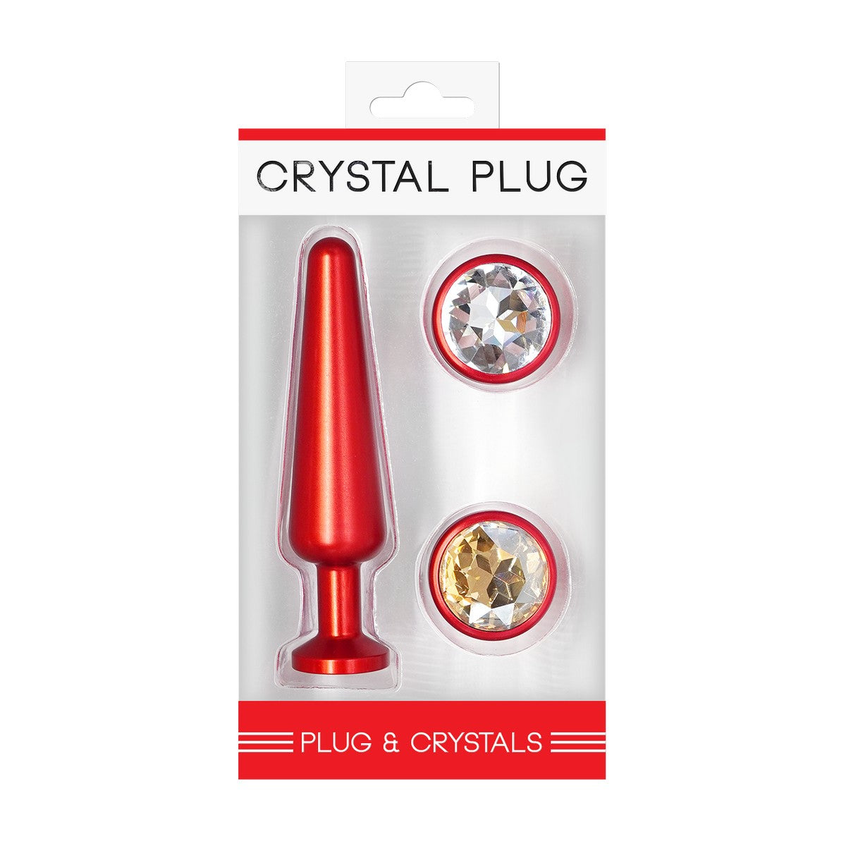 Crystal Plug Set Rot Gr. M