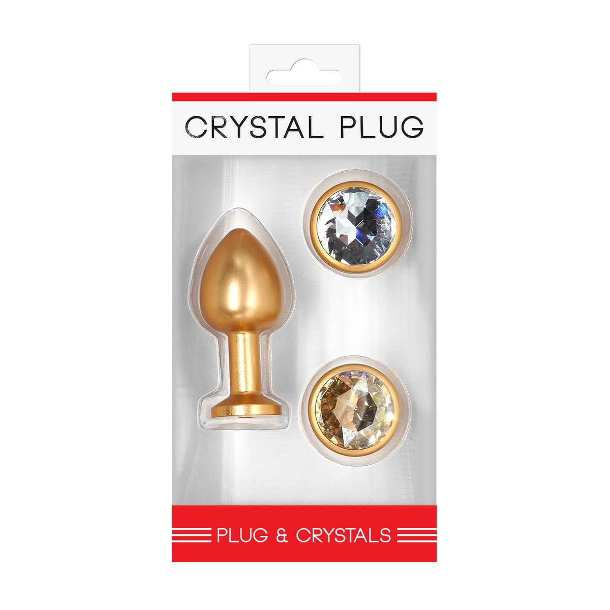 Crystal Plug Set Gold Gr. S