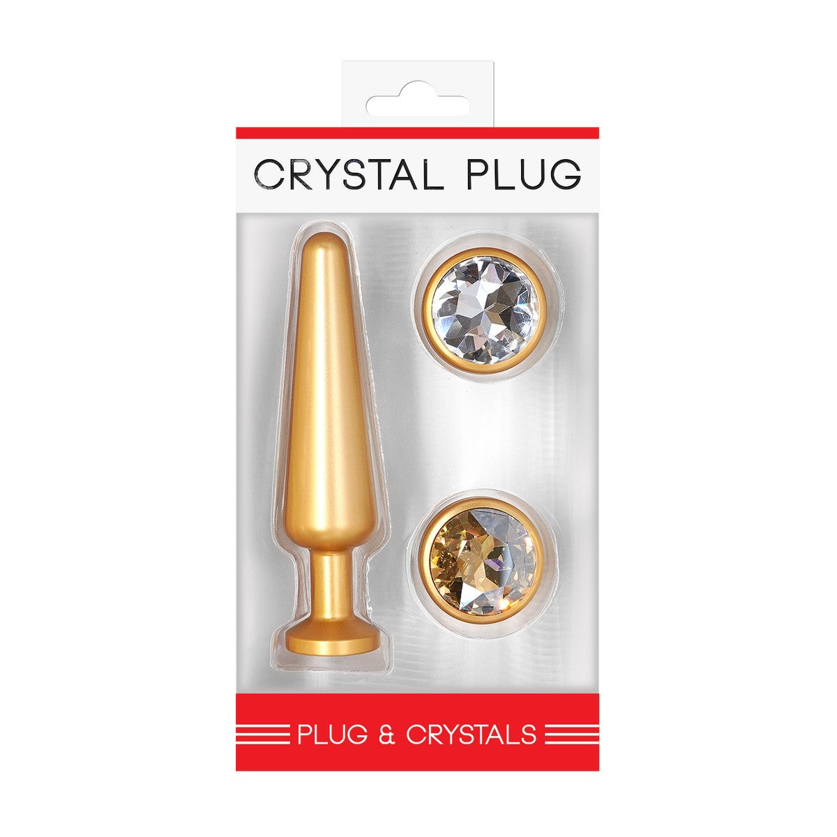 Crystal Plug Set Gold Gr. M