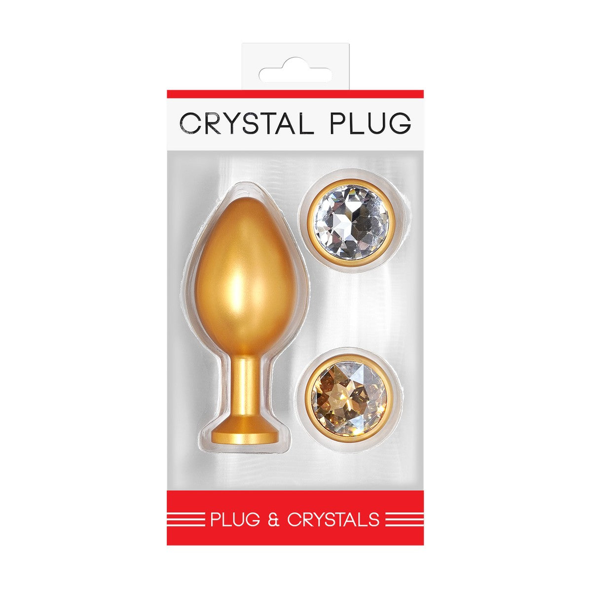 Crystal Plug Set Gold Gr. L