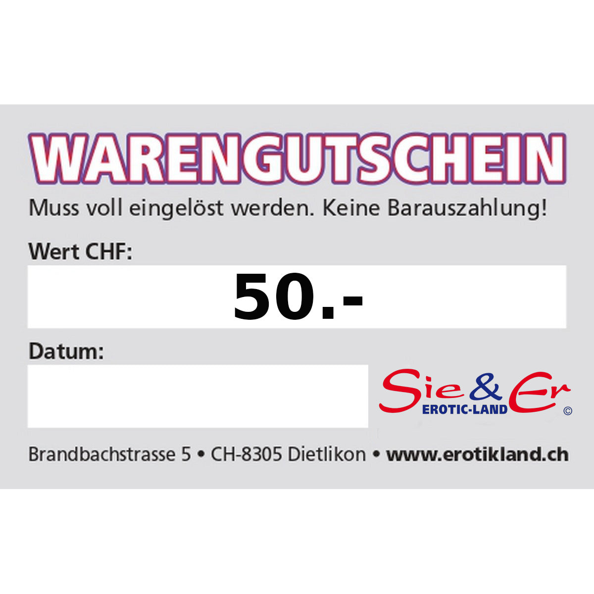 Gutschein für 50.-