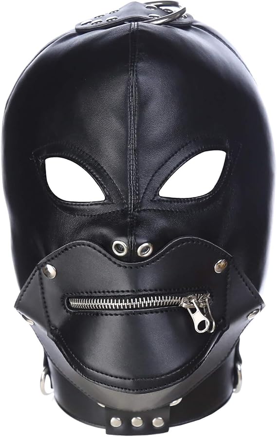BDSM Maske mit Reissverschluss