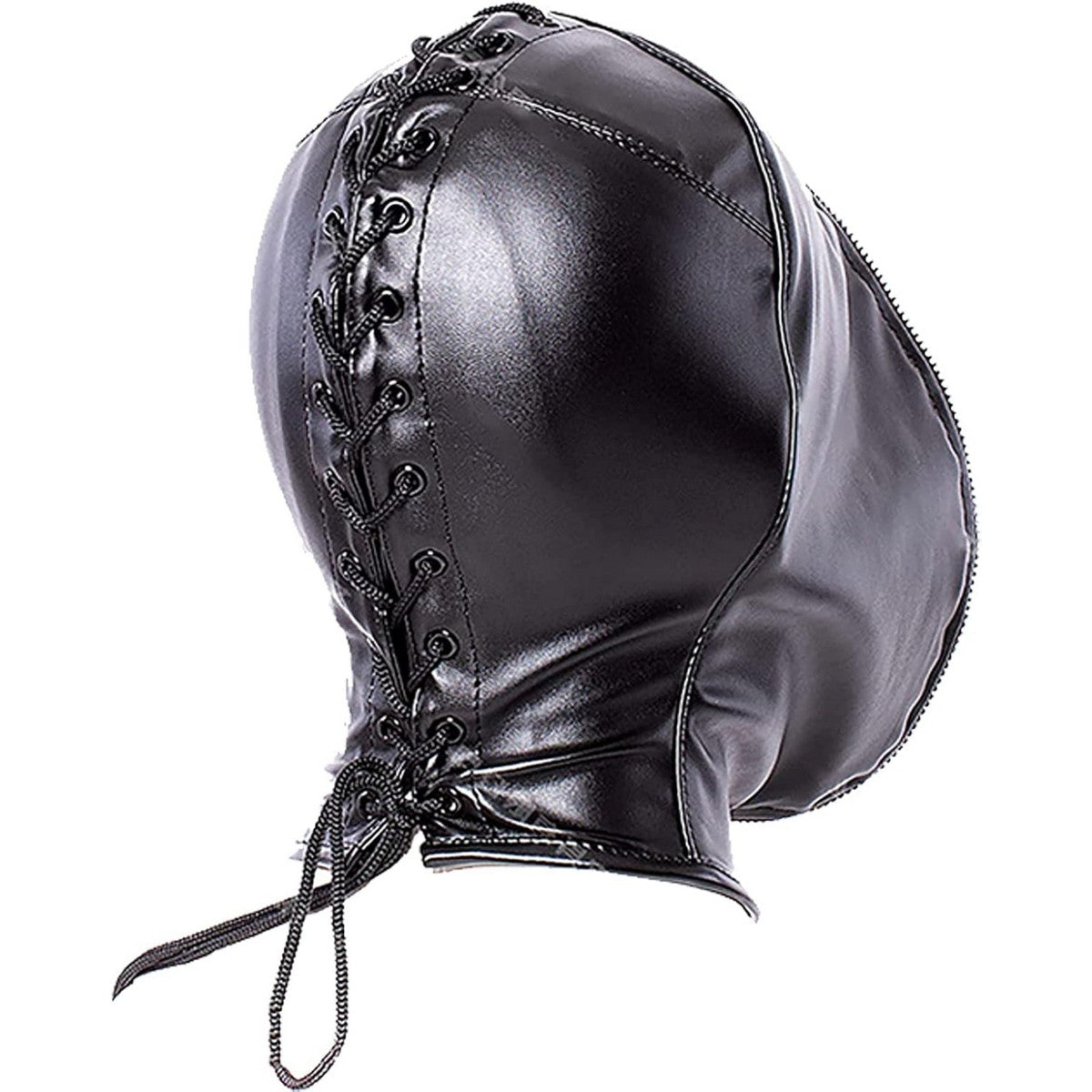 Geöffnete schwarze Doppelmaske