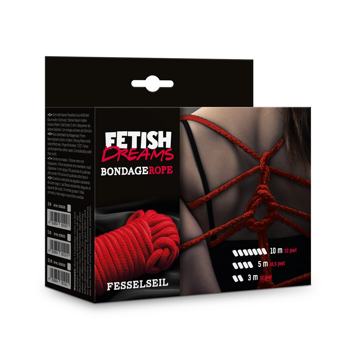 Fetish Dreams Bondage Rope 5m Rot