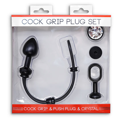 Cock Grip Plug Set Schwarz Gr. S
