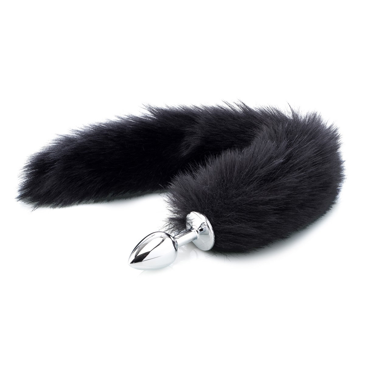 Deluxe Fluffy Fox Plug Schwarz