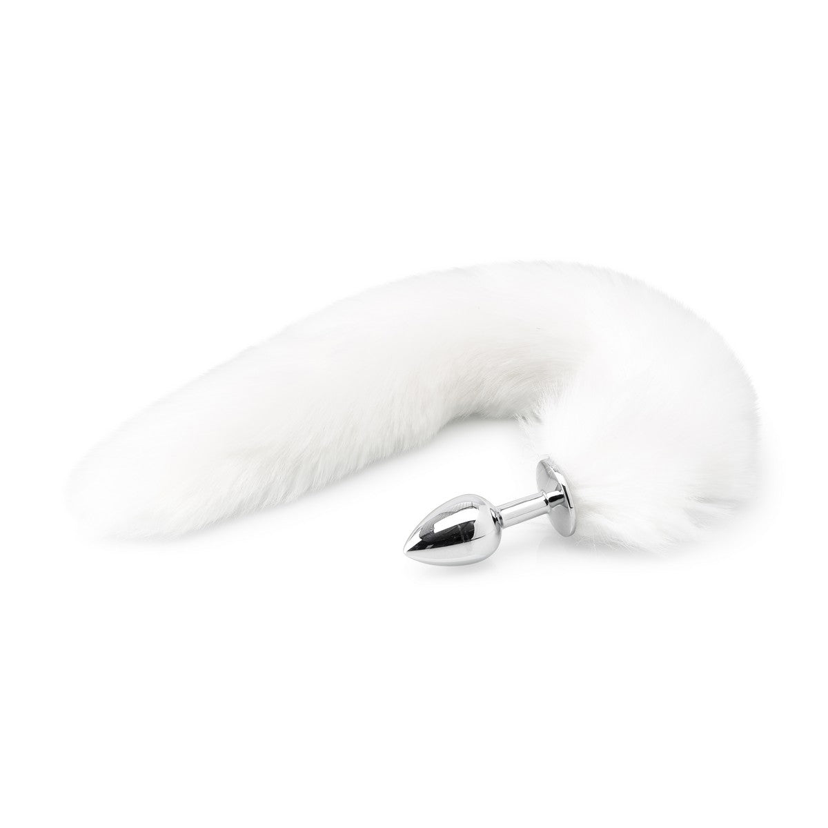 Deluxe Fluffy Fox Plug Weiss