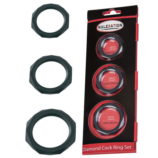 Diamond Cock Ring Set