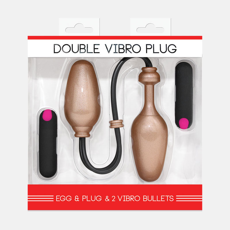 Double Vibro Plug Beige Gr. L