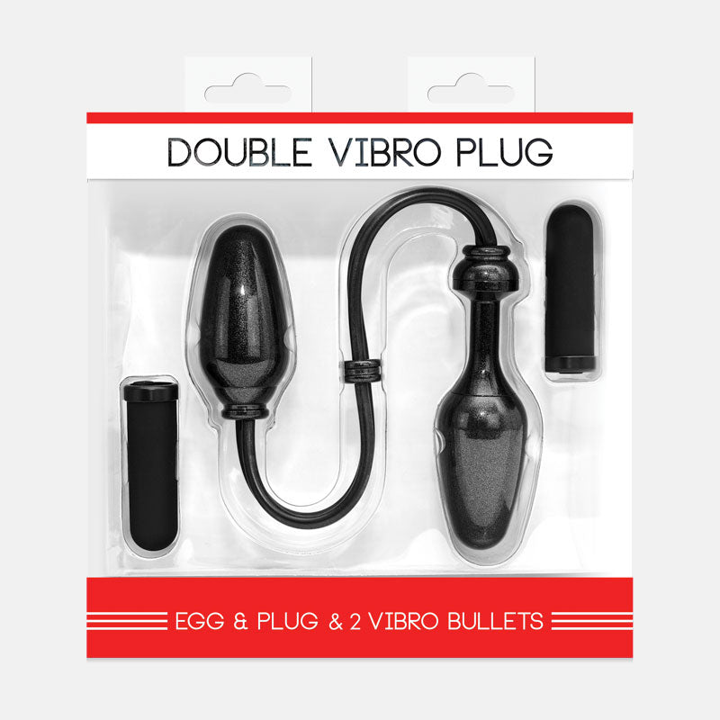 Double Vibro Plug Schwarz Gr. M