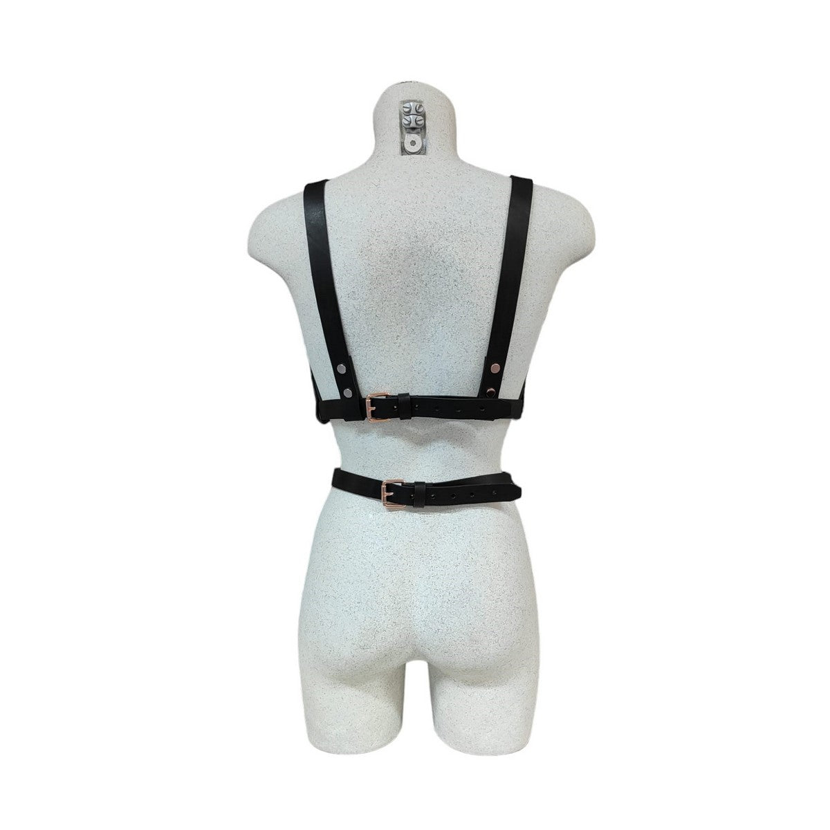 Dany Steel Echtleder Brustharness mit Bauchgurt
