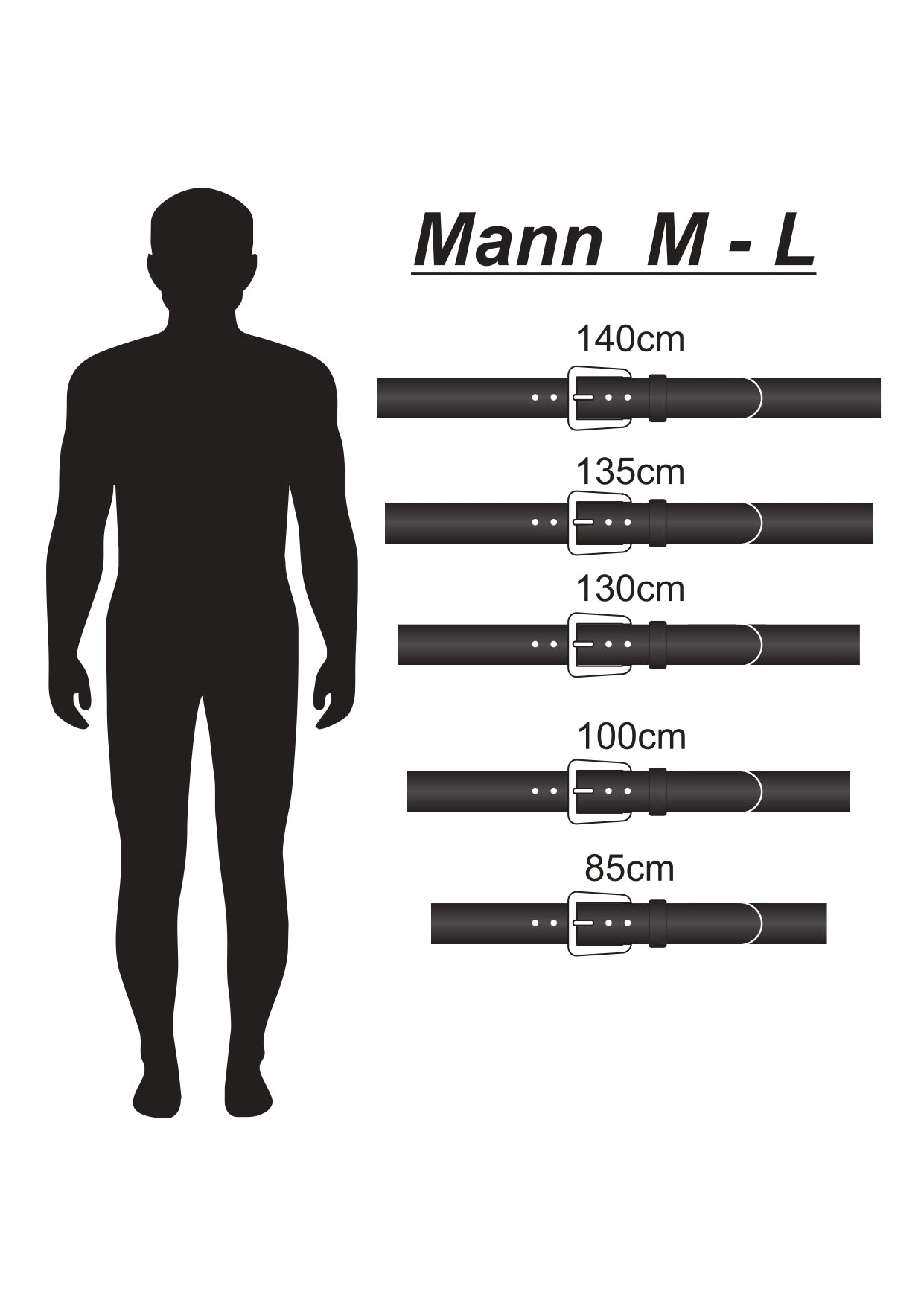 Echtleder Fesselgurte Chrom Gr. M-L
