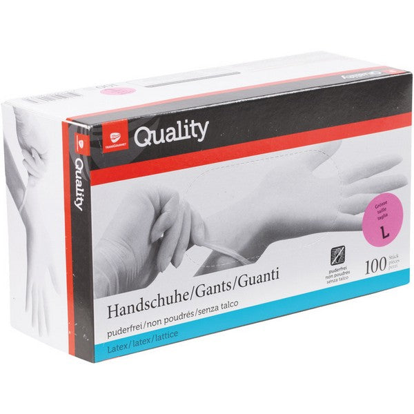Latexhandschuhe L Weiss 100 Stk.