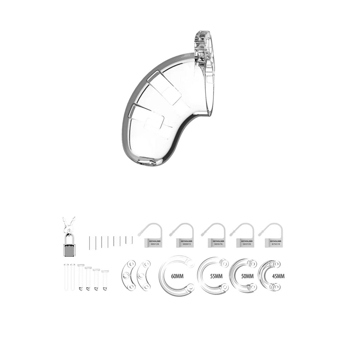 ManCage Model 13 Transparent Peniskäfig 6.5cm