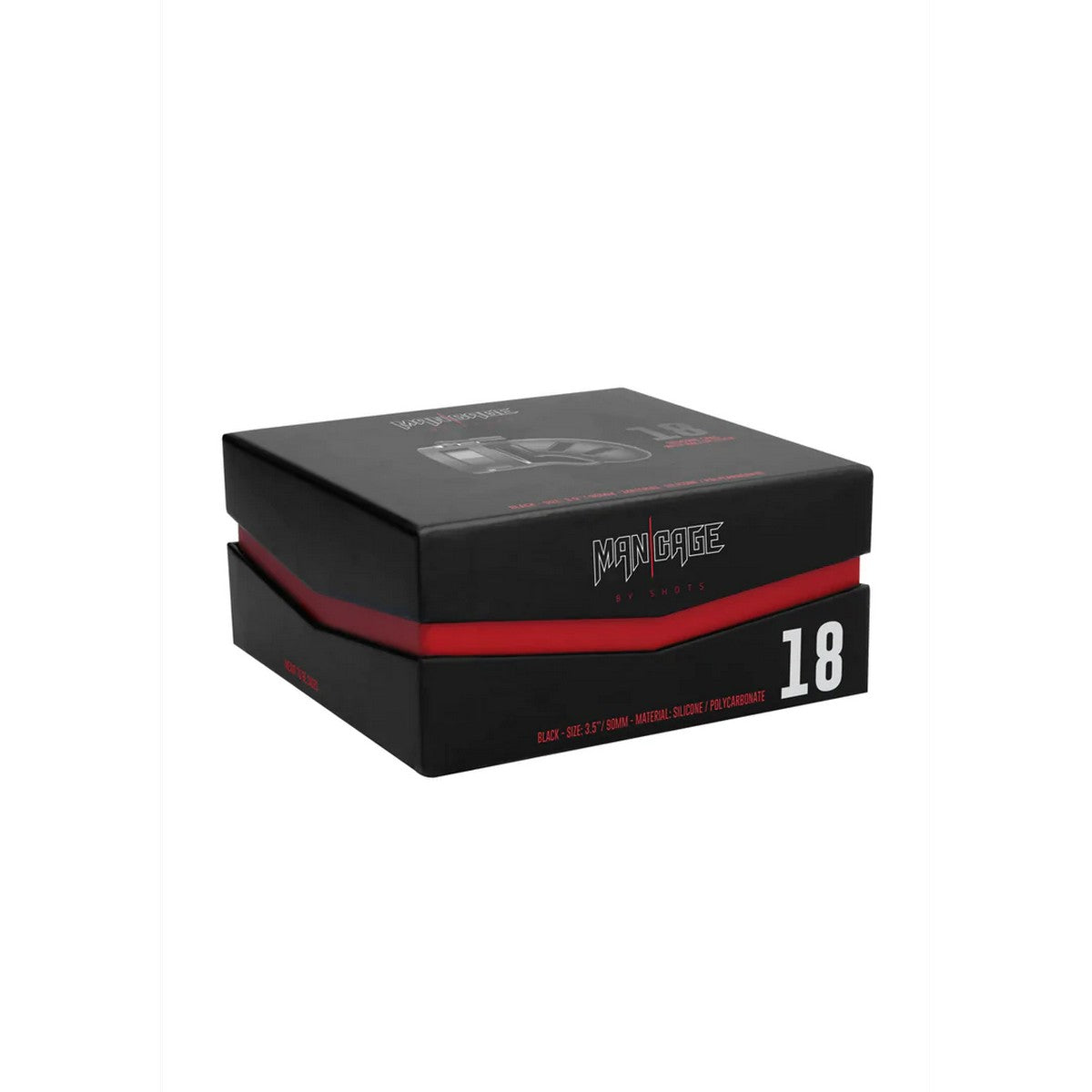 ManCage Model 18 Schwarz Peniskäfig 9cm