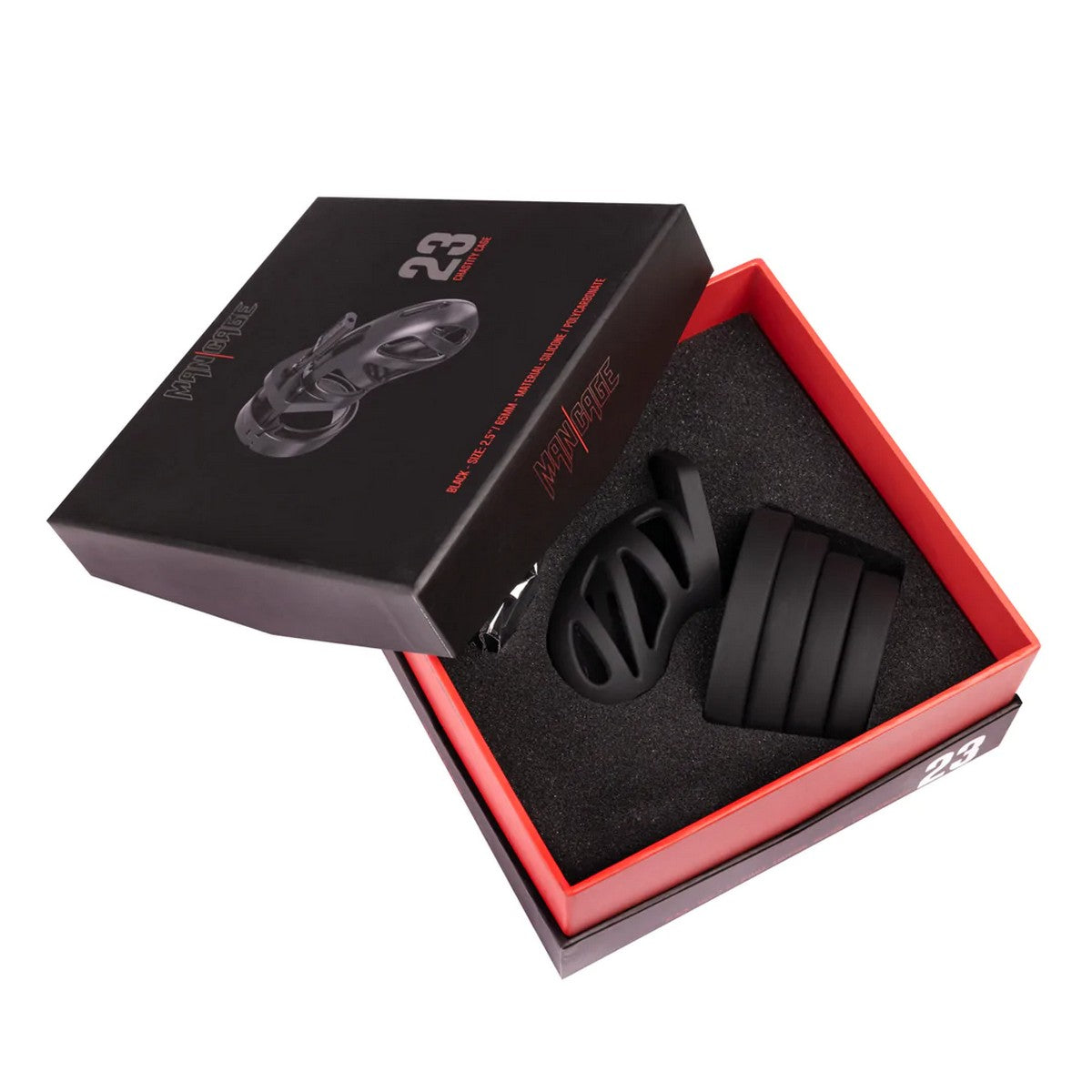 ManCage Model 23 Schwarz Peniskäfig 6.5cm