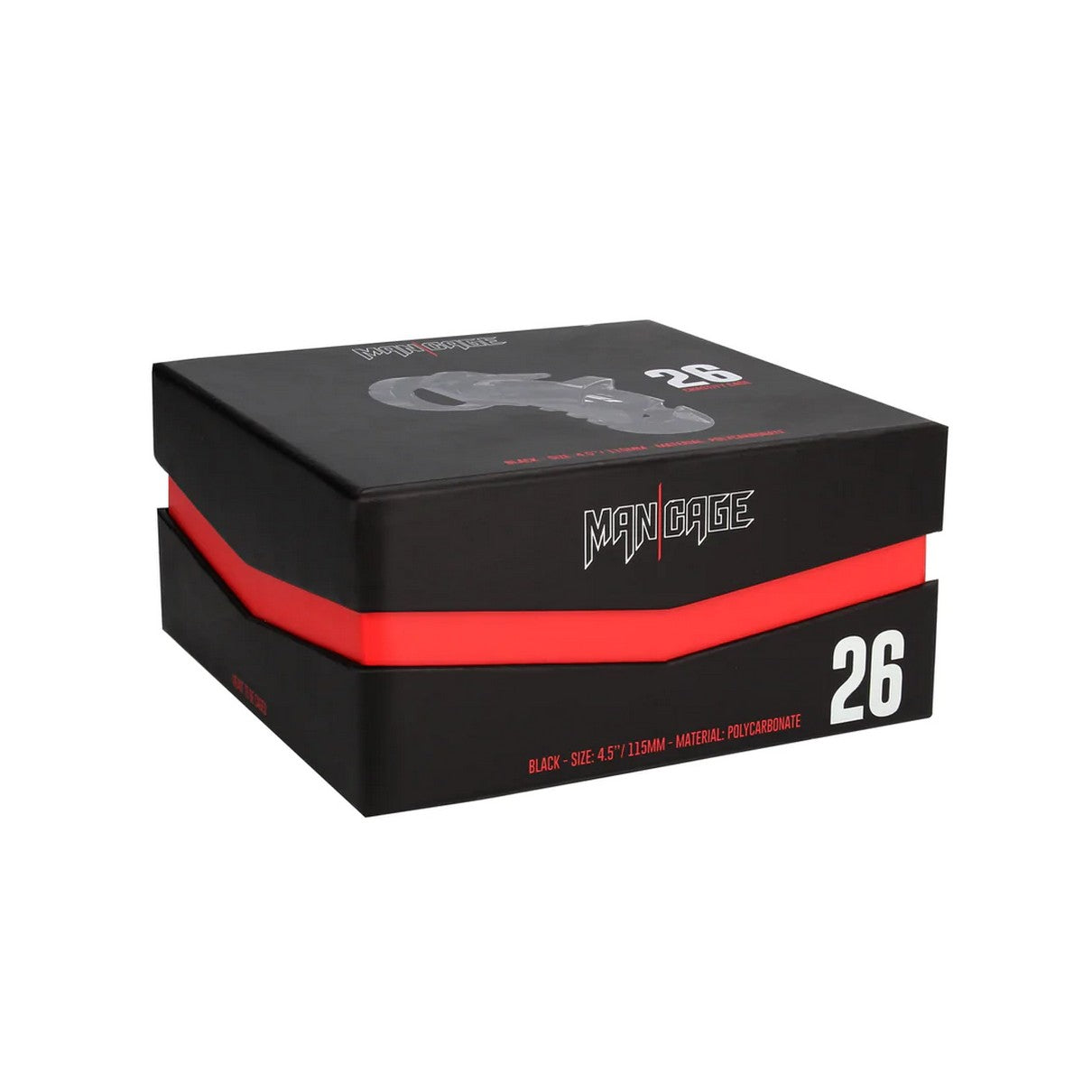 ManCage Model 26 Schwarz Peniskäfig 11.5cm