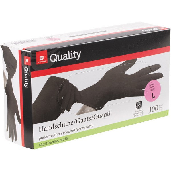 Nitrilhandschuhe L Schwarz 100 Stk.