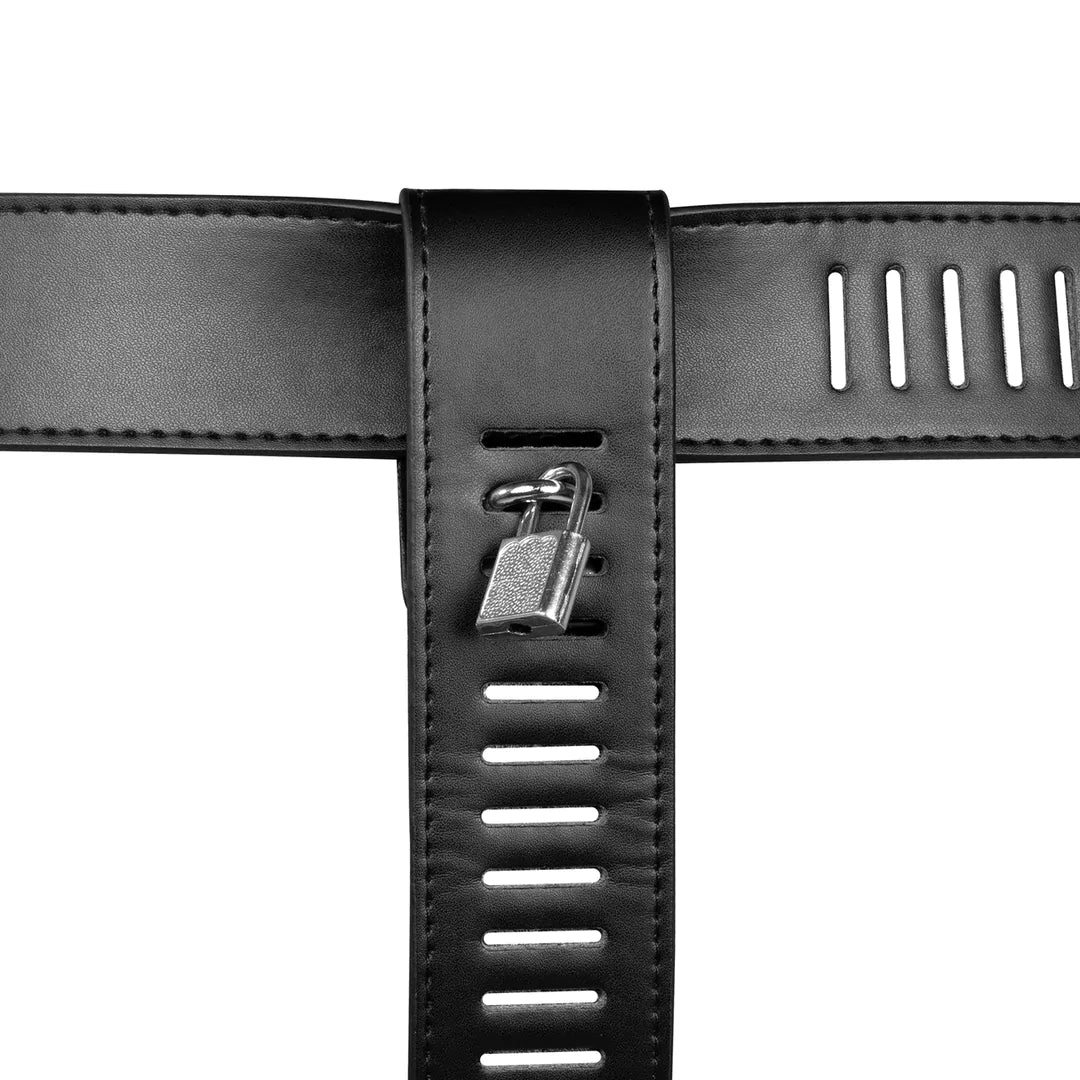 PU-Leder-Keuschheitsgürtel für Frauen