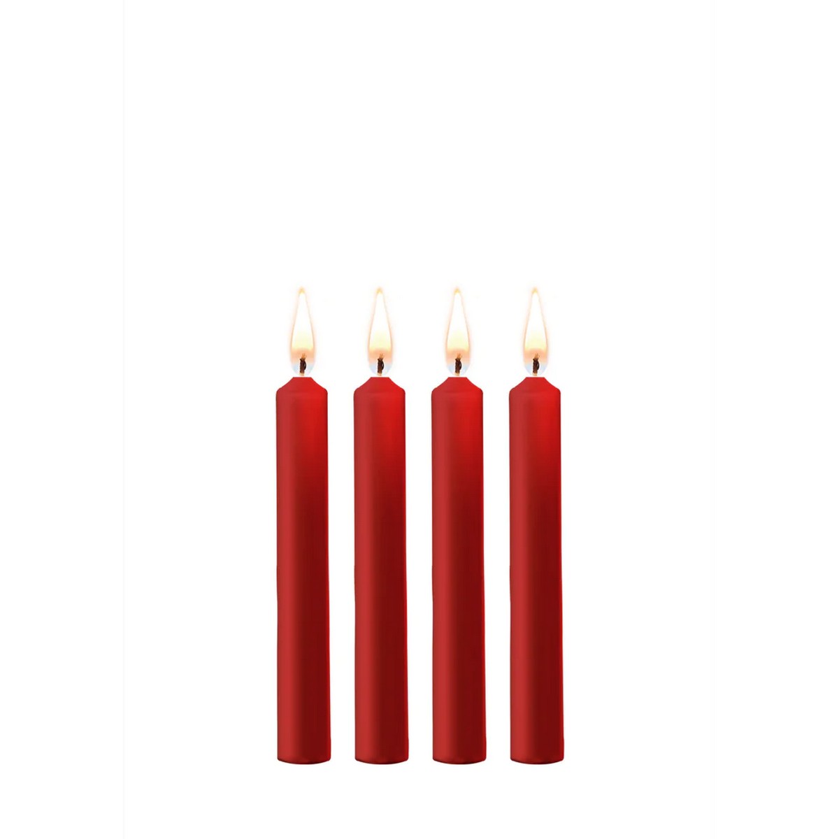 Teasing Wax Candles Rot (4er Pack)