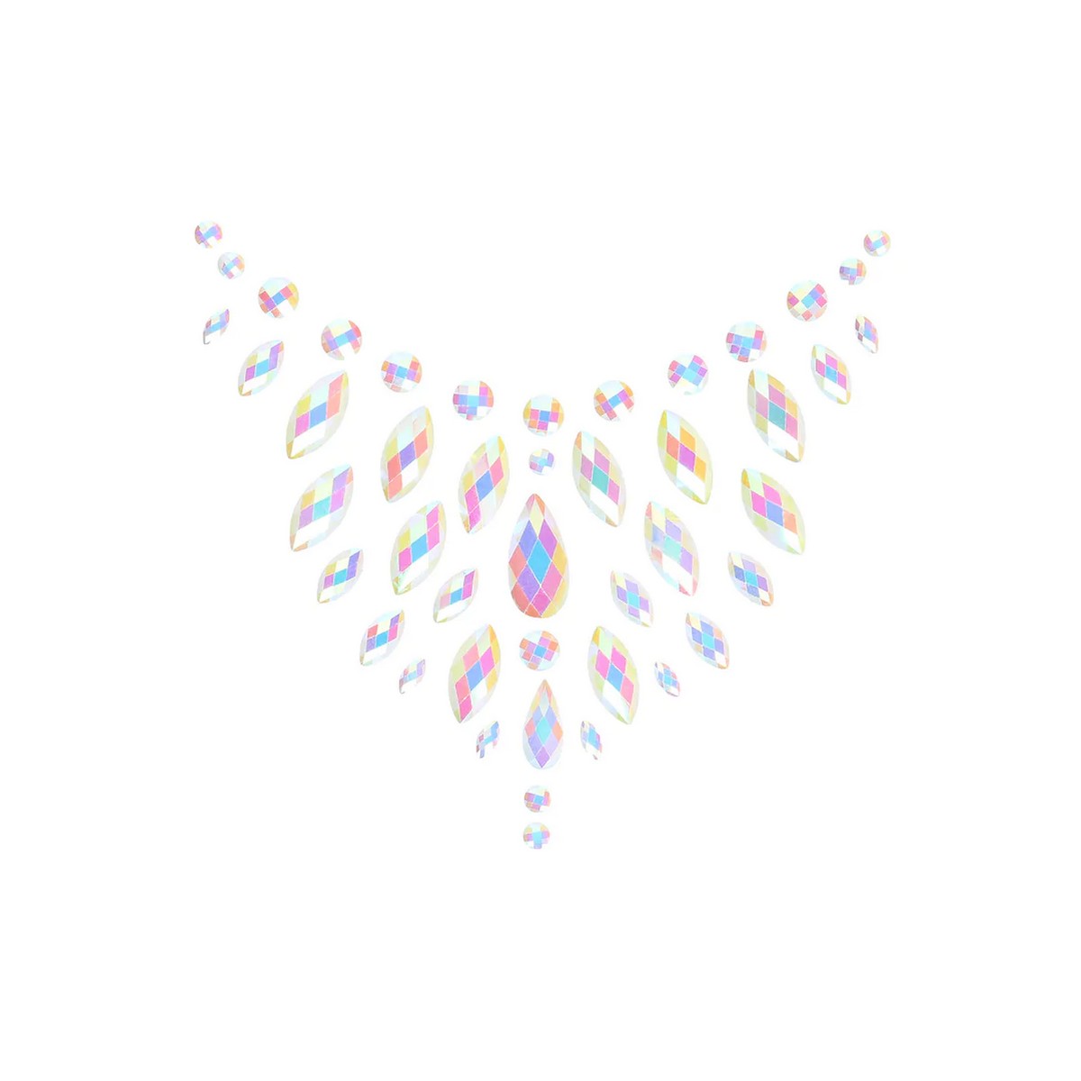 Körperschmuck-Stickers für die Brust Nr. 2