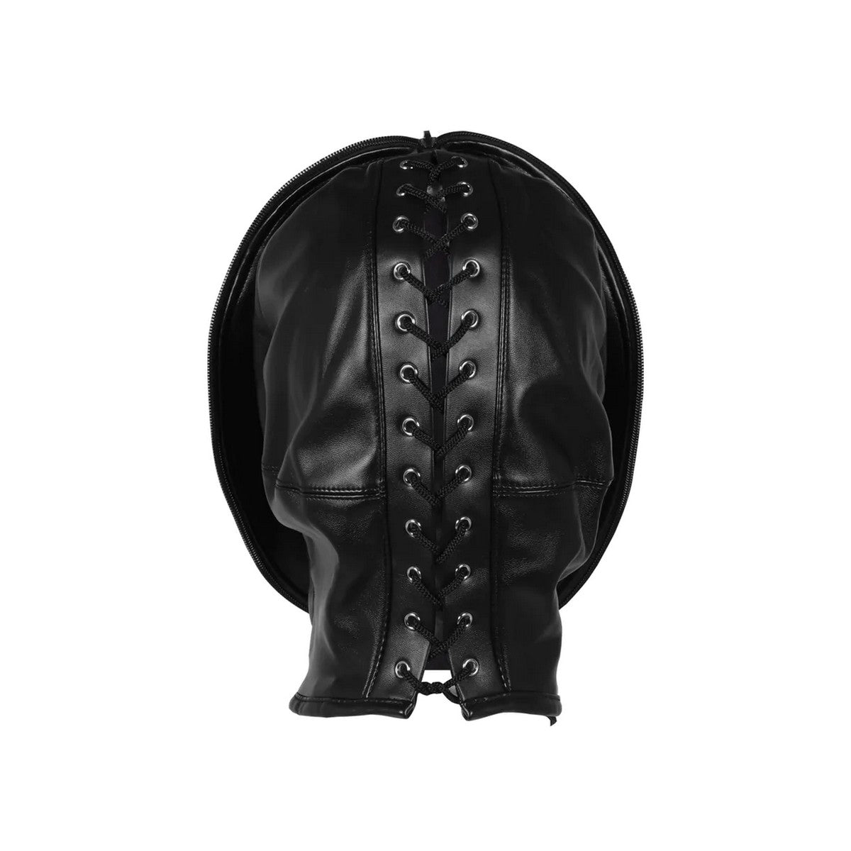 leder maske mit schnürrung hinten