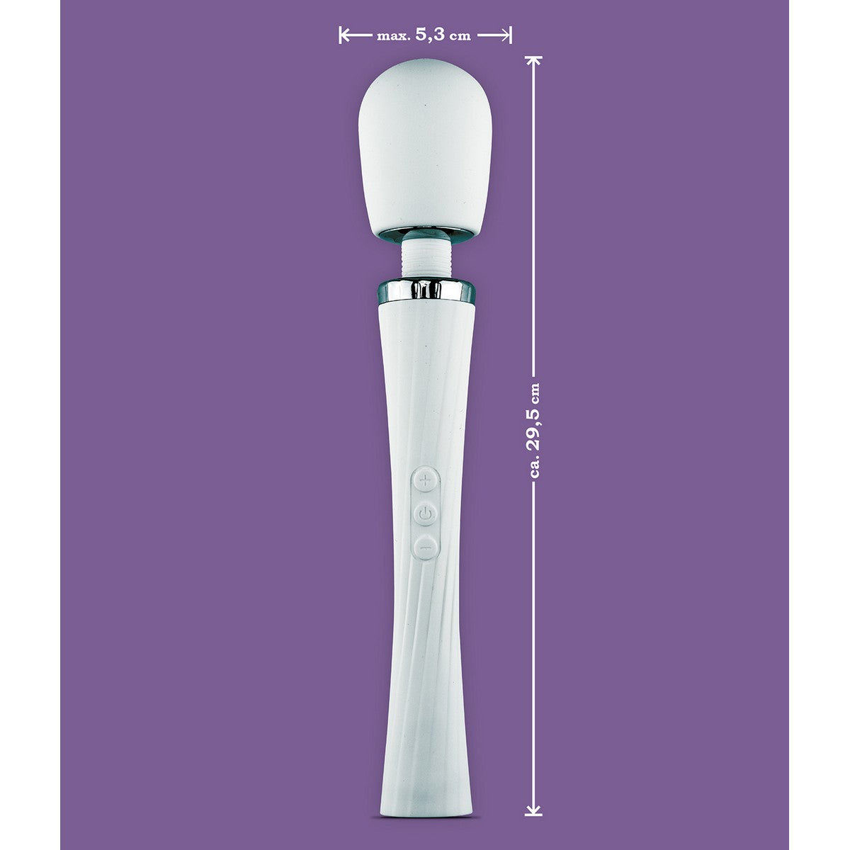 RelaXxxx Massagestab Weiss Silikon