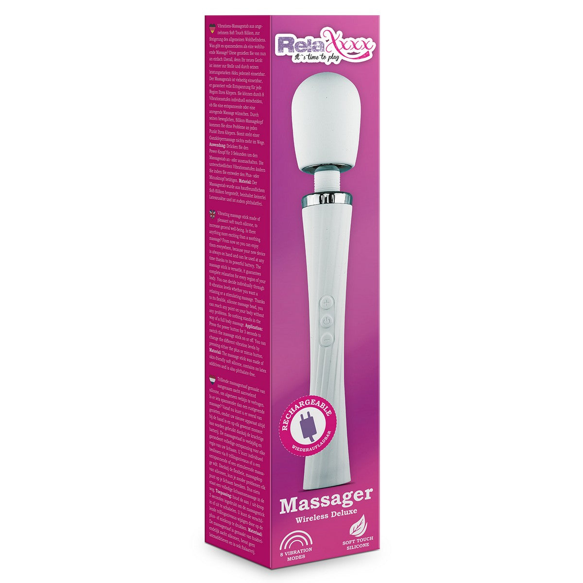 RelaXxxx Massagestab Weiss Silikon
