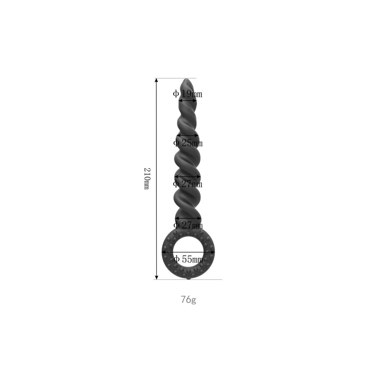 Silikon Twisted Anal Plug
