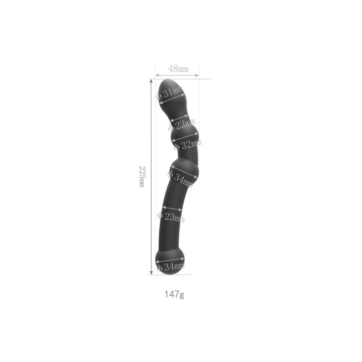 Silikon Doppeldildo 22.5cm