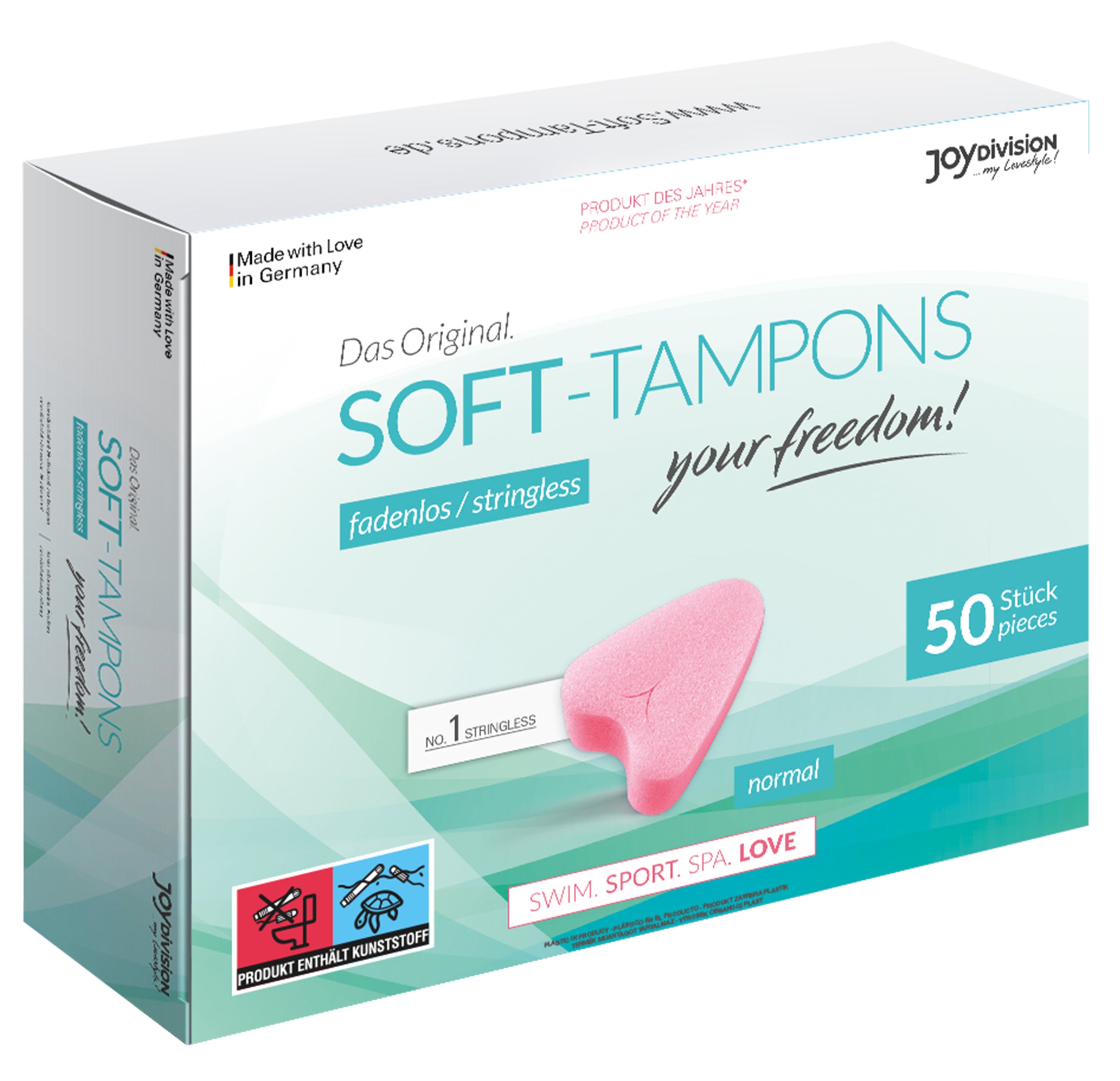 Softtampons Herzform 50er