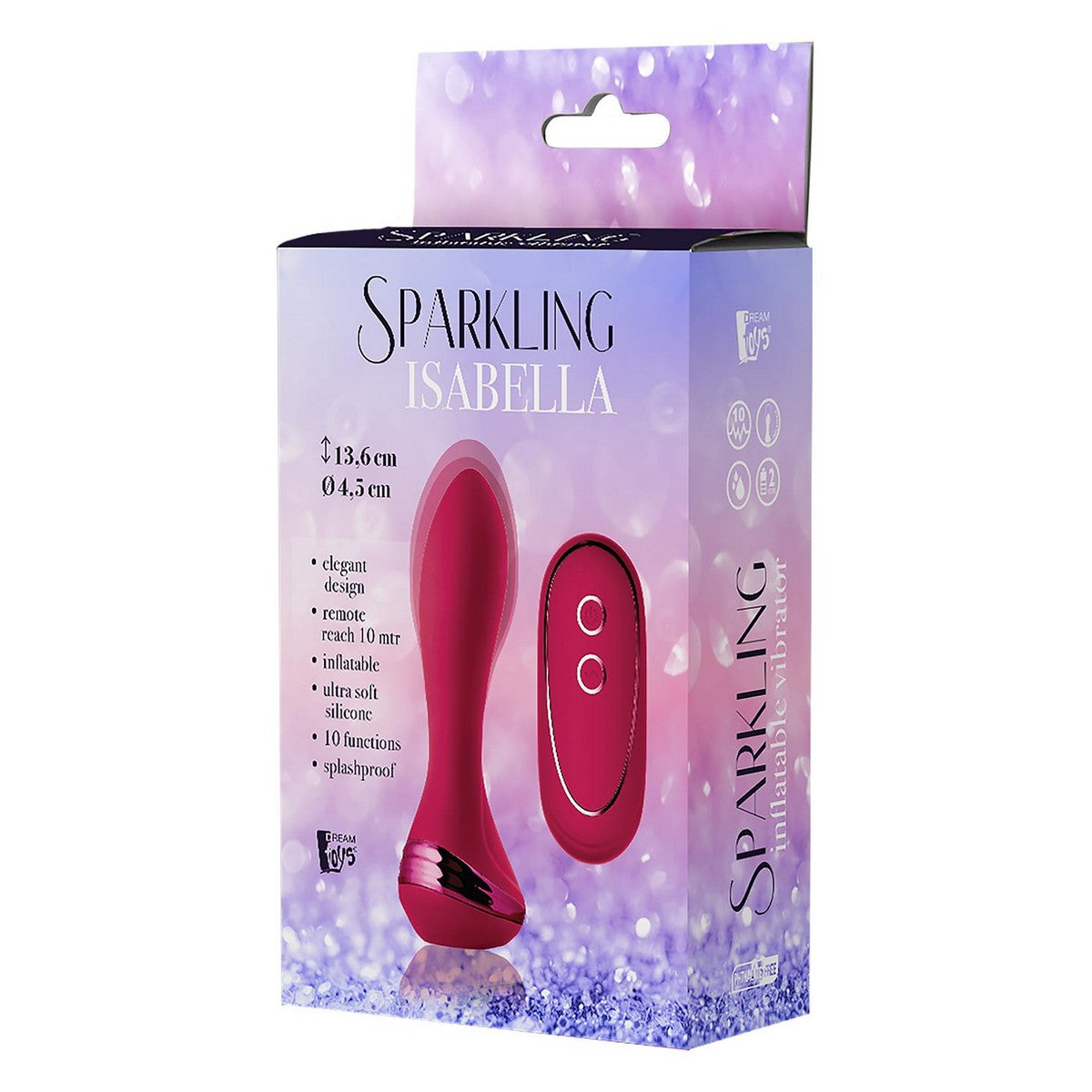 Sparkling Inflatable Remote Vibrator Isabella