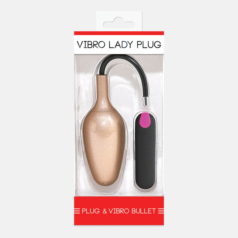 Vibro Lady Plug Beige Glitzer Gr. L