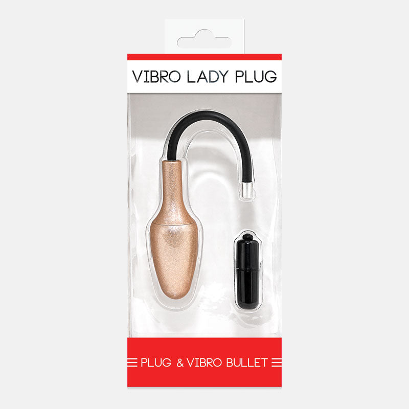 Vibro Lady Plug Beige Glitzer Gr. S