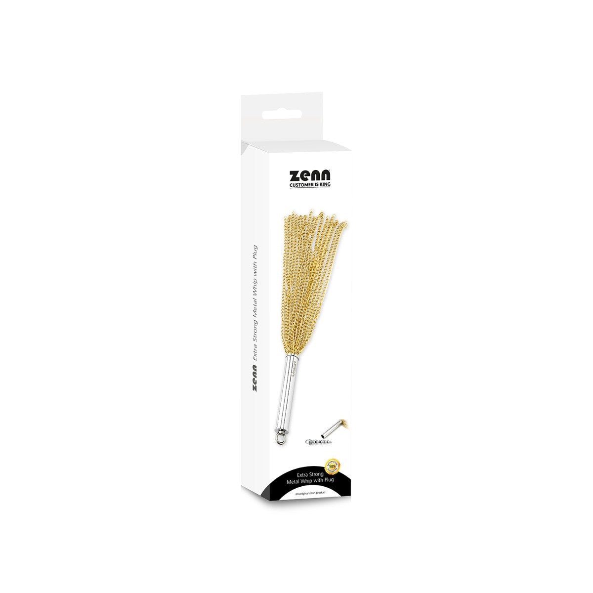 Zenn Metallpeitsche mit Plug