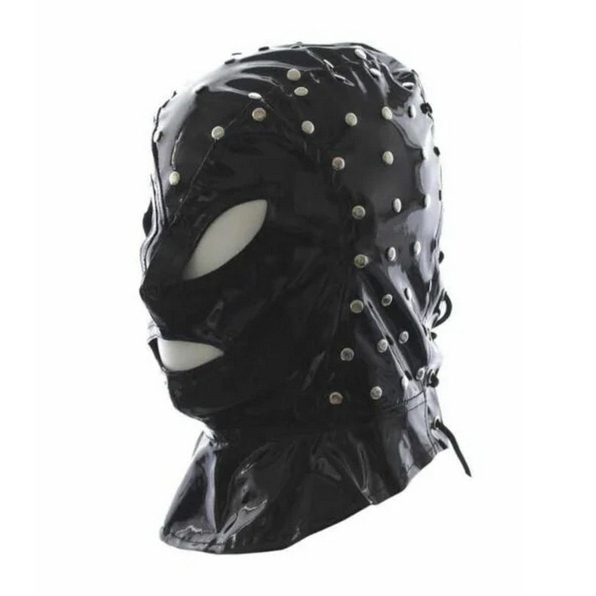 Glänzende Bondage Kopfmaske