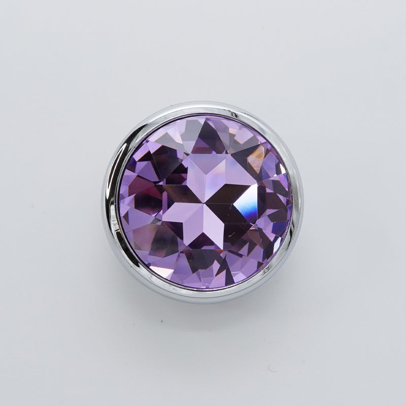 Halterung Verchromt mit Kristall Chrom/Violett