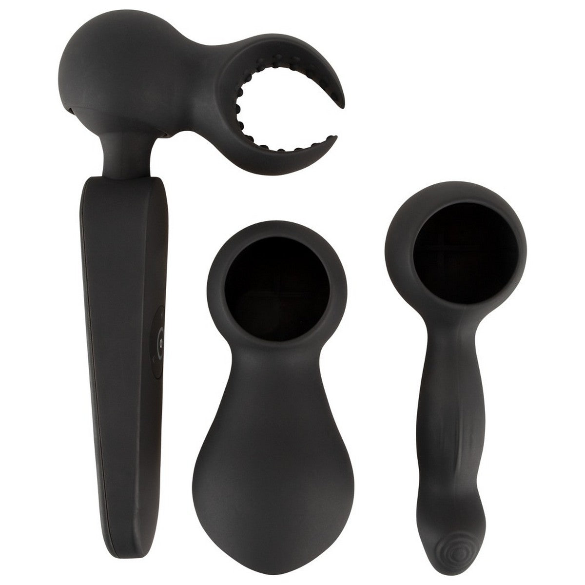 Schwarzer Massagestab mit Display