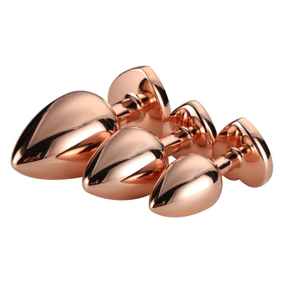 Gleaming Love Rosé Gold Plug Set