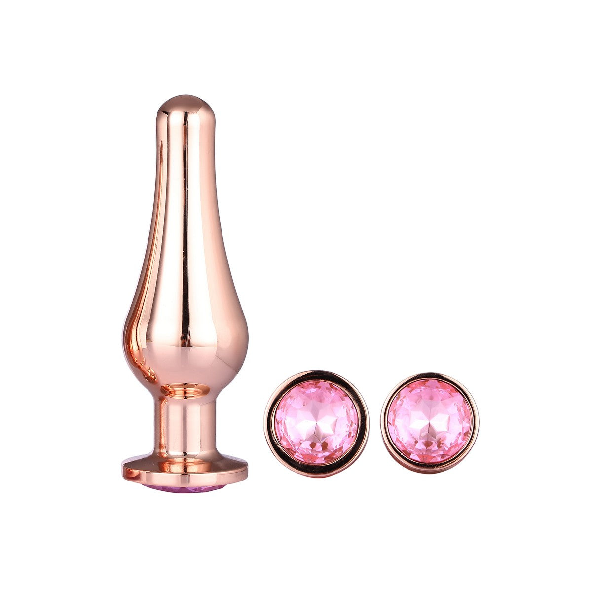Gleaming Love Rosé Gold Plug Set