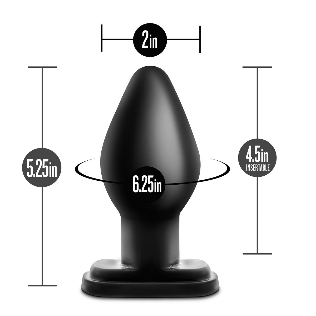 Anal Adventures XL Plug Schwarz