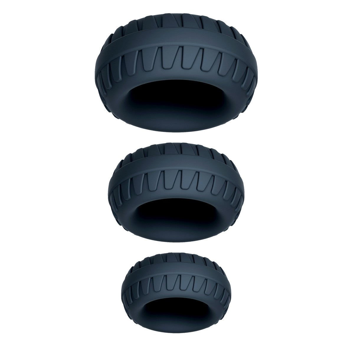 Schwarzes Cockring Set