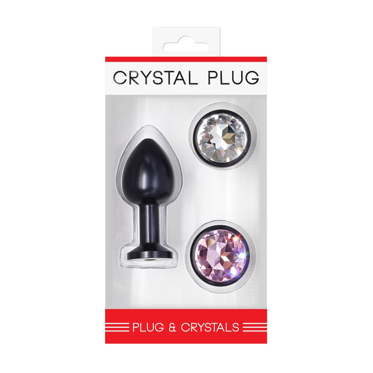 Crystal Plug Set Schwarz Gr. S